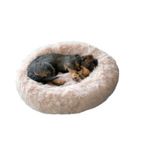 Fluffy Donut seng Beige