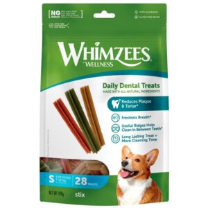 Whimzees Stix tyggeben small 28 stk