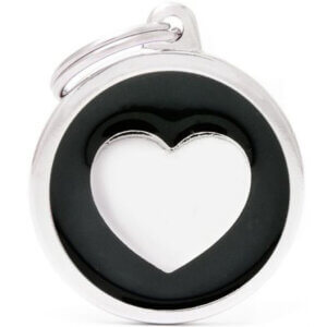 Hundetegn Classic Heart Big circle sort