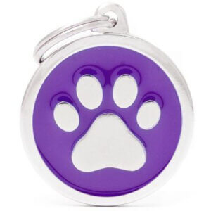 Hundetegn Classic Paw Big circle lilla