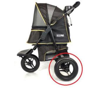 InnoPet reservedel Baghjul til klapvogn Adventure