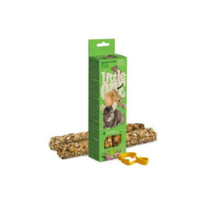 Little One Stænger med forskelligt Enggræs 2 stk. til gnavere og kaniner