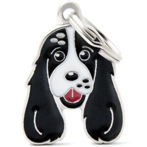 Hundetegn Friends Engelsk Cocker sort  hvid