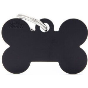 Hundetegn Basic Aluminium Big bone sort