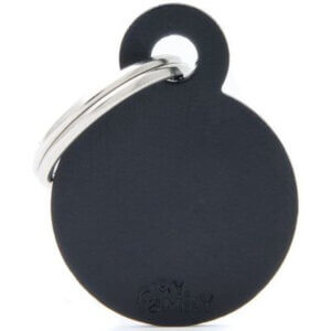 Hundetegn Basic Aluminium Small circle sort