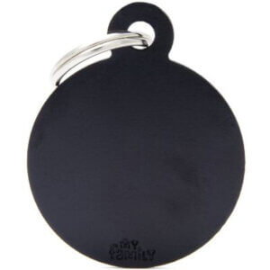 Hundetegn Basic Aluminium Big circle sort