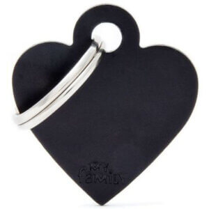 Hundetegn Basic Aluminium Small heart sort