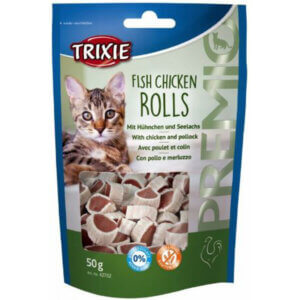 Premio Fish & Chicken Rolls kattesnack 50g