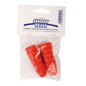 Show Tech trimme fingerbøl Rød/Small 10stk