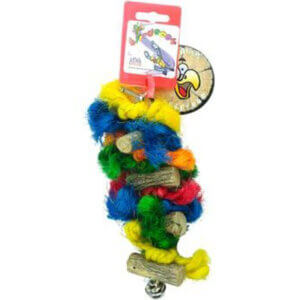 Birrdeeez Trælegetøj med reb knuder