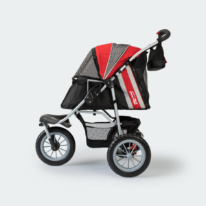 Hundeklapvogn InnoPet Buggy Comfort EFA Eco rød/sort