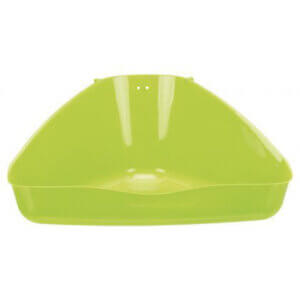 Hjørne toilet til gnaver 36x21cm ass. Farver