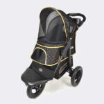 innopet-dog-pram-adventure-black-gold-oblique-front-view