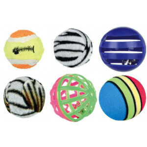 Kattelegetøj 6 bolde
