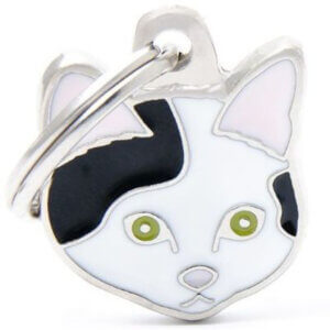 Hundetegn Friends European Shorthair sort  hvid