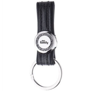 Nøglering til "hundetegn" Saint Tropez, Sort