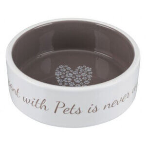 Pet's Home keramik skål taupe grey 1400ml