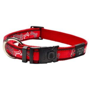 Rogz halsbånd Red Bone 43-70 cm