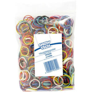 Show tech Elastikker til wrapping 1000stk, mix farver