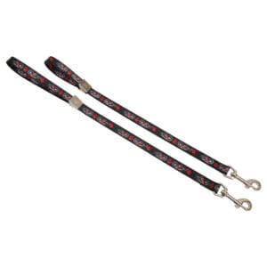 Sikkerhedsstrop Pawprint - Sort 45 cm