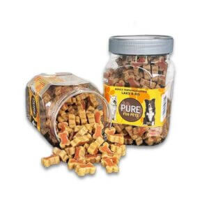 PURE Træningsgodbid Bones Laks & Ris 500 g