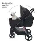 dobbeltPrisme Hundeklapvogn Sort