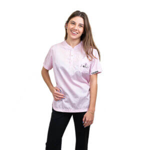 Trimmebluse Figari Rosa
