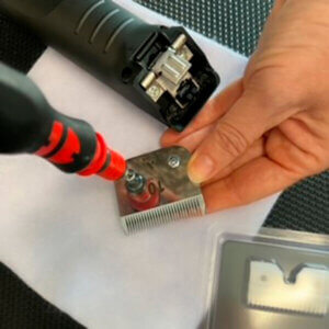 Service: Udskiftning af Keramikdel på Andis skær incl. reservedel