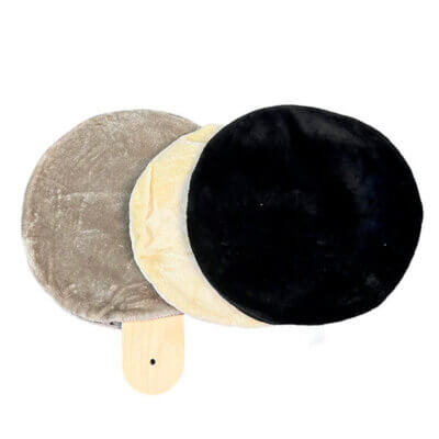 fasthylde træ med plys betræk