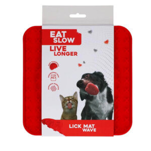 Lick Mat med sugekopper Wave