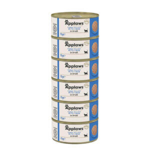 Applaws vådfoder Storkøb 24x70g Tun og Krabbe