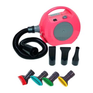 AGC Super silence blower BTS 2400 Fushia incl. tilbehørs kamme