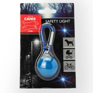 Hunde lygte med Karabinhage, blå