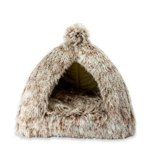 Fluffy kattehule Brown 40cm